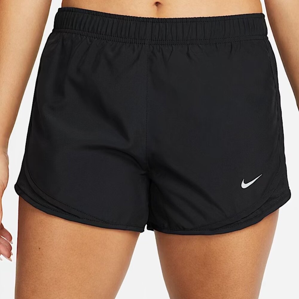 Nike Tempo Black Women's Brief Lined Running Shorts Medium NWT